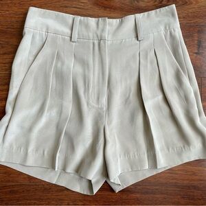 Judith & Charles Taupe Silk Shorts